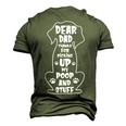 Dear Dad Thanks For Picking Up My Poop Happy Fathers Day Dog Men's 3D T-Shirt Back Print Army Green