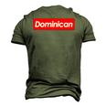 Dominican Souvenir For Dominicans Living Outside The Country Men's 3D T-Shirt Back Print Army Green