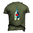 Empire State Building Clown State Of New York Men's 3D T-Shirt Back Print Army Green