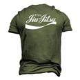 Enjoy Jiu Jitsu Martial Arts Lovers Men's 3D T-Shirt Back Print Army Green