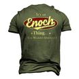 Enoch Shirt Personalized Name T Shirt Name Print T Shirts Shirts With Name Enoch Men's 3D T-shirt Back Print Army Green