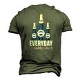 Everyday Is Daddys Day Fathers Day For Dad Men's 3D T-Shirt Back Print Army Green