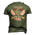 Father Grandpa Daddys Girl I Used To Be His Angel Now He Is Mine Daughter 256 Family Dad Men's 3D Print Graphic Crewneck Short Sleeve T-shirt Army Green