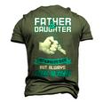 Father Grandpa Fatherdaughter Not Aways Eye To Eye 185 Family Dad Men's 3D Print Graphic Crewneck Short Sleeve T-shirt Army Green