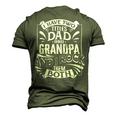 Father Grandpa I Have Two Titles Dad And Grandpa And I Rock Them Both414 Family Dad Men's 3D Print Graphic Crewneck Short Sleeve T-shirt Army Green