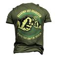 Father Grandpa Vintage Grandma And Grandson Bond That Cant Be Broken Family Dad Men's 3D Print Graphic Crewneck Short Sleeve T-shirt Army Green