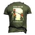 Father And Son Best Buddies Forever Fist Bump Dirt Bike Men's 3D T-Shirt Back Print Army Green