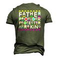 Fathers Day 90S Style Men's 3D T-Shirt Back Print Army Green