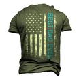 Fathers Day Best Dad Ever With Us American Flag V2 Men's 3D T-Shirt Back Print Army Green