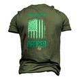Gardener Landscaper Retro Vintage Lawn Enforcement Officer Men's 3D T-Shirt Back Print Army Green