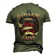 Gilles Blood Runs Through My Veins Name Men's 3D Print Graphic Crewneck Short Sleeve T-shirt Army Green
