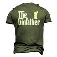 The Gin Father Gin And Tonic Classic Men's 3D T-Shirt Back Print Army Green