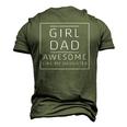 Girl Dad Awesome Like My Daughter Fathers Day Men's 3D T-Shirt Back Print Army Green