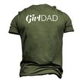 Girl Dad Outnumbered Tee Fathers Day From Wife Daughter Men's 3D T-Shirt Back Print Army Green