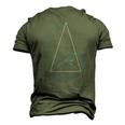 Golden Triangle Fibonnaci Spiral Ratio Men's 3D T-Shirt Back Print Army Green