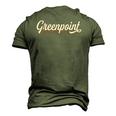 Greenpoint Brooklyncool Retro New York City Men's 3D T-Shirt Back Print Army Green