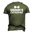 Mens Grooms Entourage Bachelor Stag Party Men's 3D T-Shirt Back Print Army Green