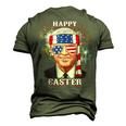 Happy Easter Confused Joe Biden 4Th Of July Men's 3D T-shirt Back Print Army Green