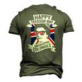 Happy Treasons Day British Queen Essential Men's 3D T-Shirt Back Print Army Green