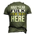 Have No Fear Fulk Is Here Name Men's 3D Print Graphic Crewneck Short Sleeve T-shirt Army Green