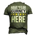 Have No Fear Gurney Is Here Name Men's 3D Print Graphic Crewneck Short Sleeve T-shirt Army Green