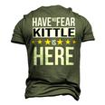 Have No Fear Kittle Is Here Name Men's 3D Print Graphic Crewneck Short Sleeve T-shirt Army Green