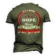 Hope Shirt Family Crest Hope T Shirt Hope Clothing Hope Tshirt Hope Tshirt For The Hope Men's 3D T-shirt Back Print Army Green