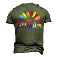 Human Lgbtq Month Pride Sunflower Men's 3D T-Shirt Back Print Army Green