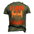I Love My Bearded Daddy Fathers Day T Shirts Men's 3D Print Graphic Crewneck Short Sleeve T-shirt Army Green
