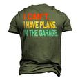 Ill Be In The Garage Dad Work Repair Car Mechanic Men's 3D T-shirt Back Print Army Green