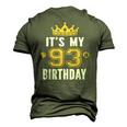 Its My 93Rd Birthday For 93 Years Old Man And Woman Men's 3D T-Shirt Back Print Army Green
