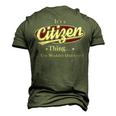 Its A Citizen Thing You Wouldnt Understand Shirt Personalized Name T Shirt Shirts With Name Printed Citizen Men's 3D T-shirt Back Print Army Green