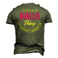 Its A Diallo Thing You Wouldnt Understand Shirt Personalized Name T Shirt Shirts With Name Printed Diallo Men's 3D T-shirt Back Print Army Green