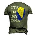 Its In My Dna Bosnia Herzegovina Genetik Bosnian Roots Men's 3D T-Shirt Back Print Army Green