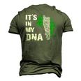 Its In My Dna Proud Nigeria Africa Usa Fingerprint Men's 3D T-Shirt Back Print Army Green