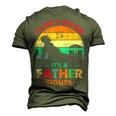 Its Not A Dad Bod Its A Father Figure Fathers Day Dad Jokes Men's 3D T-Shirt Back Print Army Green