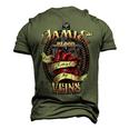 Jamie Blood Runs Through My Veins Name Men's 3D Print Graphic Crewneck Short Sleeve T-shirt Army Green