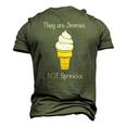 Jimmies Not Sprinkles Ice Cream Cone Men's 3D T-Shirt Back Print Army Green