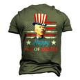 Joe Biden Happy 4Th Of Easter Confused 4Th Of July Men's 3D T-Shirt Back Print Army Green