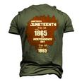 Juneteenth Woman Tshirt Men's 3D Print Graphic Crewneck Short Sleeve T-shirt Army Green