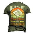 I Keep All My Dad Jokes In A Dad-A-Base Vintage Father Dad Men's 3D T-Shirt Back Print Army Green