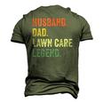 Mens Lawn Mowing Lawn Care Stuff Vintage Retro Men's 3D T-Shirt Back Print Army Green