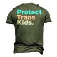 Lgbt Support Protect Trans Kid Lgbt Pride V2 Men's 3D T-Shirt Back Print Army Green