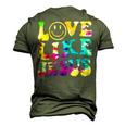 Love Like Jesus Tie Dye Faith Christian Jesus Men Women Kid Men's 3D T-shirt Back Print Army Green