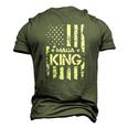Maga King Make America Great Again Retro American Flag Men's 3D T-Shirt Back Print Army Green