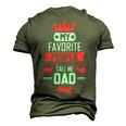 Mens My Favorite People Call Me Pop Fathers Day Men's 3D Print Graphic Crewneck Short Sleeve T-shirt Army Green