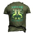 Mermaid Security Merman Swimming Men's 3D T-Shirt Back Print Army Green