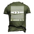 National Neighborhood Watch Homeowner Neighbor Community Men's 3D T-Shirt Back Print Army Green