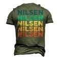 Nilsen Name Shirt Nilsen Family Name V2 Men's 3D Print Graphic Crewneck Short Sleeve T-shirt Army Green
