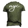 Nyc New York City The Greatest City In The World Men's 3D T-Shirt Back Print Army Green